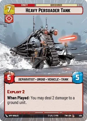 Heavy Persuader Tank card image.