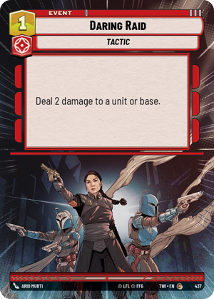 Daring Raid card image.