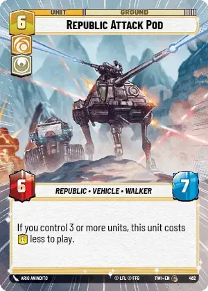 Republic Attack Pod card image.