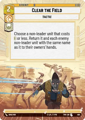 Clear the Field card image.