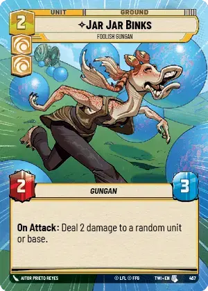 Jar Jar Binks card image.