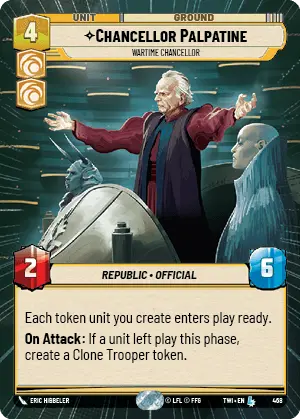 Chancellor Palpatine card image.