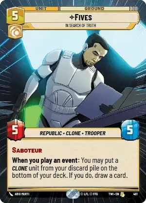 Fives card image.