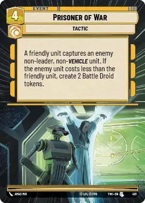 Prisoner of War card image.