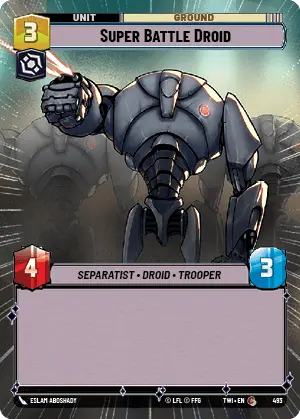 Super Battle Droid card image.