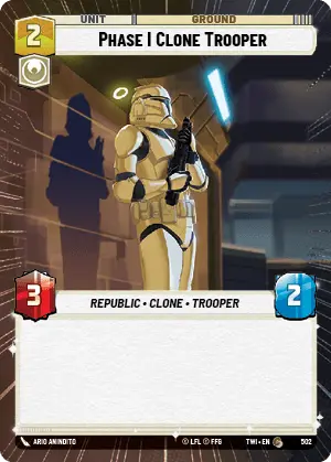 Phase I Clone Trooper card image.