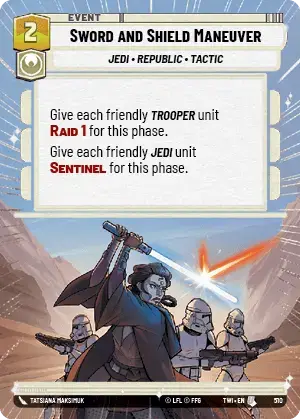 Sword and Shield Maneuver card image.