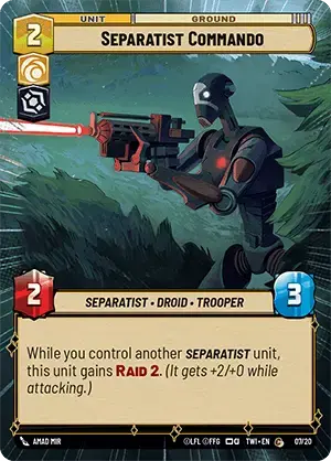 Separatist Commando card image.