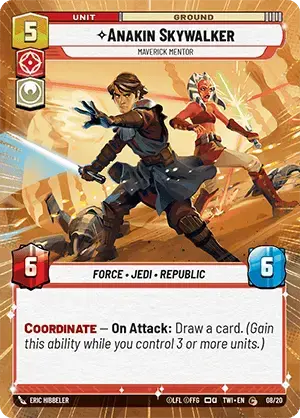 Anakin Skywalker card image.