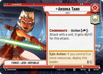 Ahsoka Tano card image.